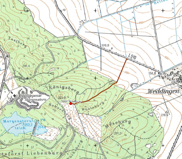Bild vergr&ouml;&szlig;ern: Das Bild zeigt eine geografische Darstellung der Deponie Morgenstern.